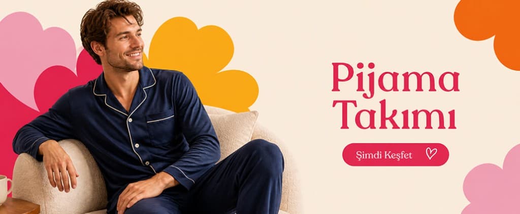 Erkek pijama takımı kampanyası